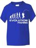 Funny T-Shirt Evolution of Fishing Sport Kids Girls Boys Birthday Gift Age 1-13Will Be Opened In a New Window or Tab