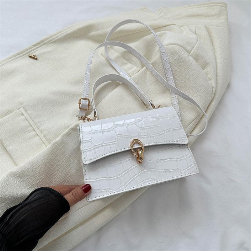 Trendy Pu Small Square Handbag Versatile Crossbody Bag For Everyday Use