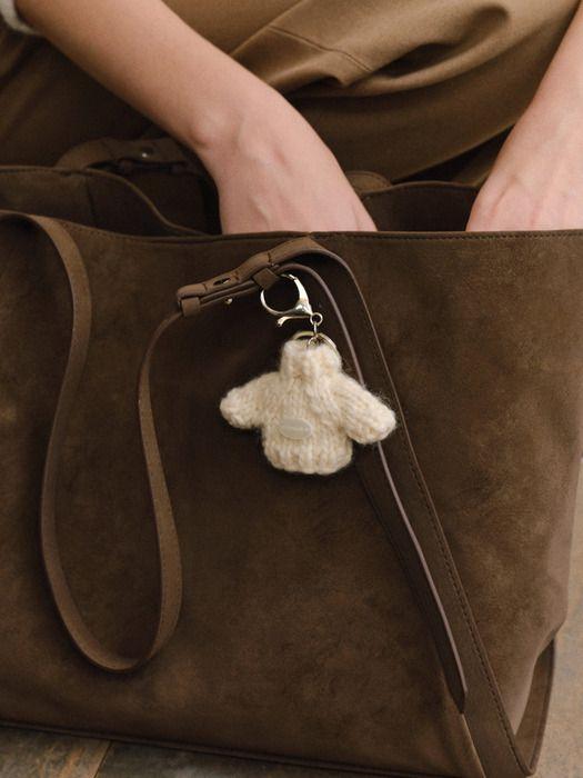 ovbeige OV KNIT KEY-RING_IVORY_OE3A1MKR90IVY