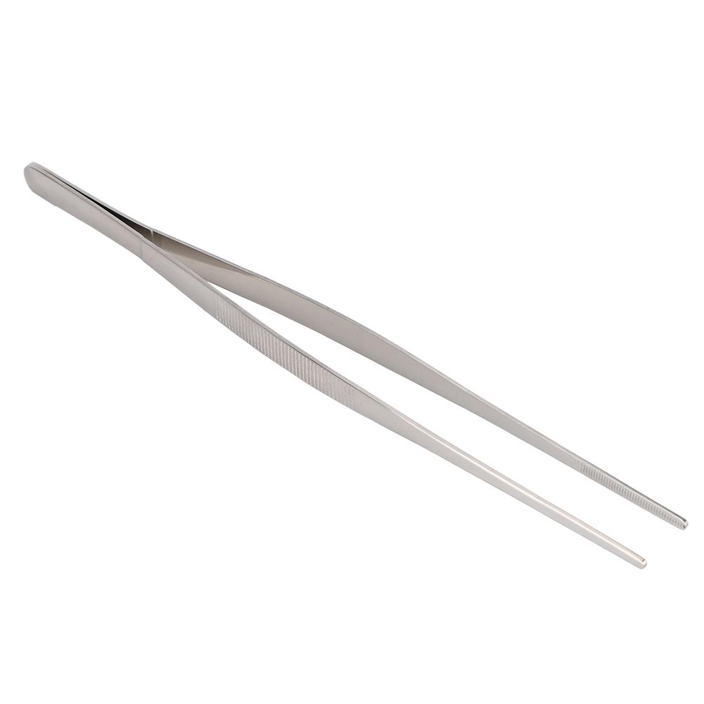 Pinzetta da Cucina in Acciaio Inossidabile Clip per Alimenti con Punta Seghettata Strumento da Cucina per Uso Domestico Argento