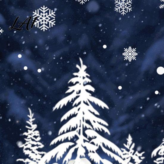 Christmas Party Glass Decorations White Winter Forest Window Static Sticker Waterproof PVC Snow Scene Wall Decals Decal Silhouette Art for