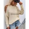 Women S Long Sleeve Crew Neck Knit Sweater Solid Color Casual Fall Winter