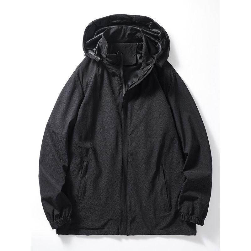 Trendy American Soft Shell Jacket Spring & Fall Sports Outdoor Black 3XL