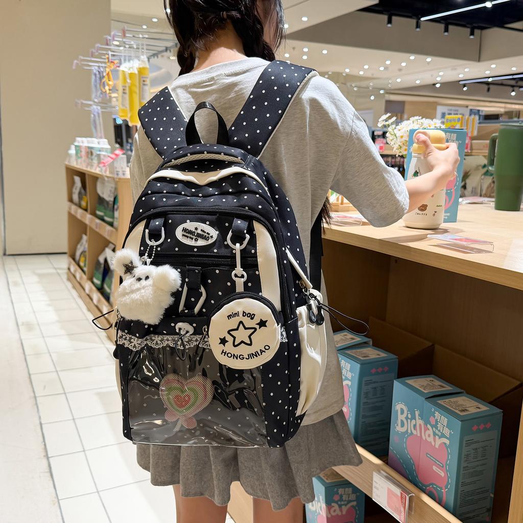 Schoolbag women's backpack primary school students large capacity cute Korean girl pain bag backpack new backpack