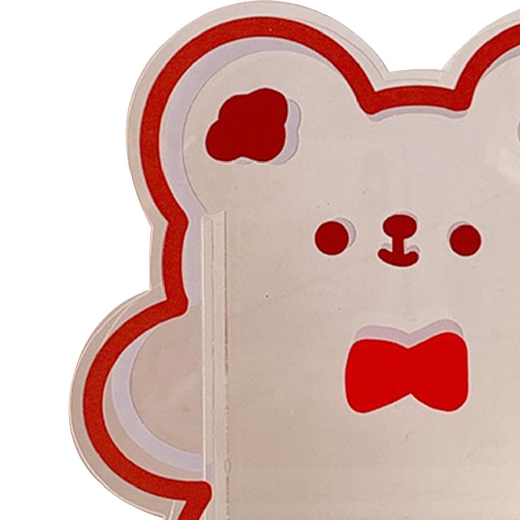 Cute Acrylic Pen Holder Creative Decorative Transparent Desk Stationery Organizer Box Desktop