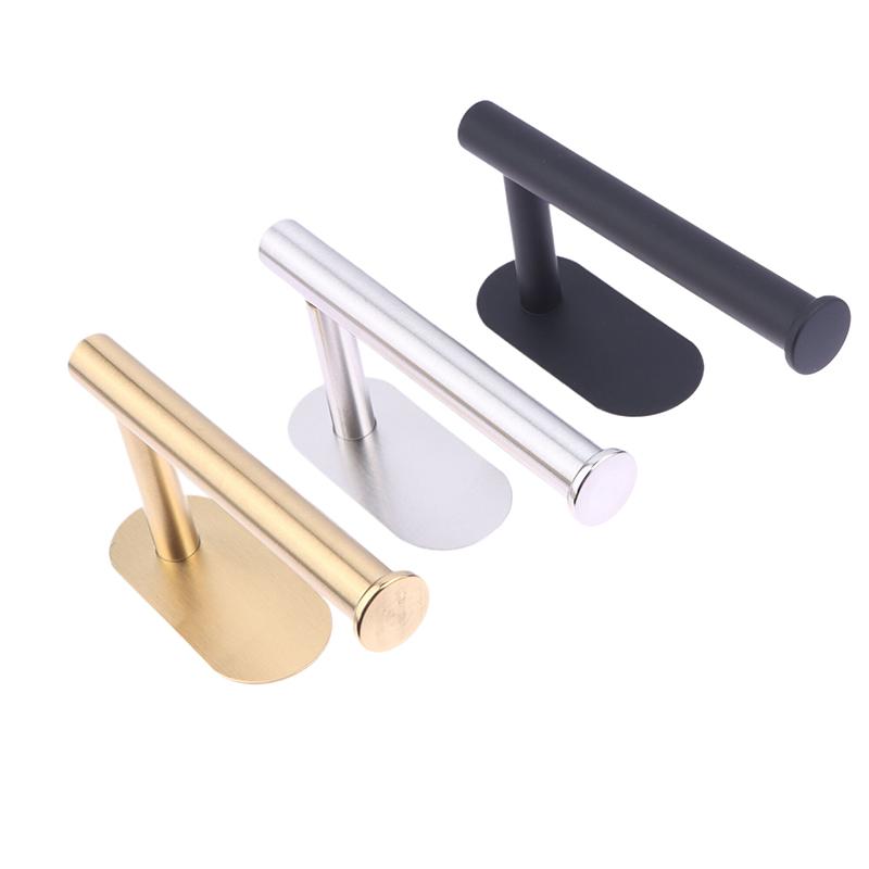 Selbstklebender Handtuchhalter ohne Bohren Edelstahl Toilettenpapierhalter Universeller Aufbewahrungsständer für Zuhause Küche Badezimmer