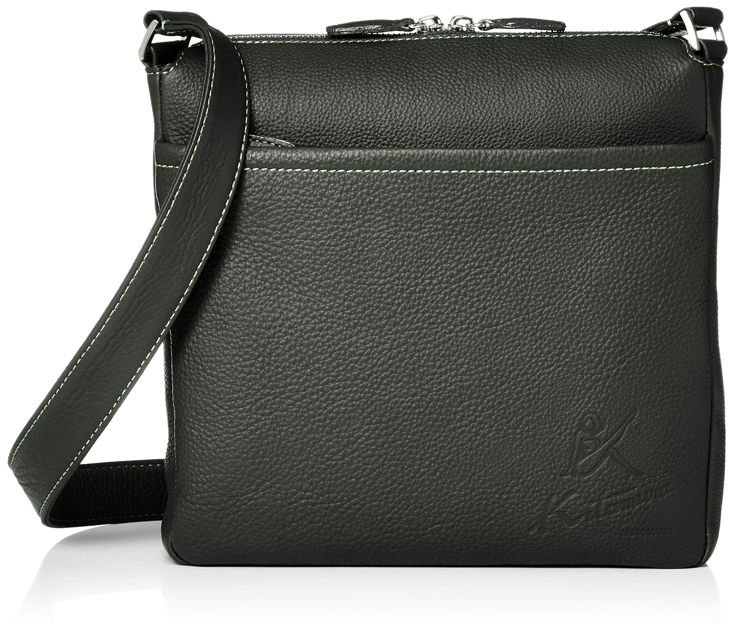 

Crossbody Shoulder Bag Dark Green Stitch 32311 [Kitamura] Y-1142 Green/Light [Green]