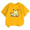 Potdemiel Summer New Pikachu Children's Pure Cotton T-Shirt, Comfortable and Breathable, Suitable for Both Boys and Girls.