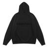 FEAR OF GOD ESSENTIALS Unisex Samt-Hoodie mit Beflocktem Schriftzug