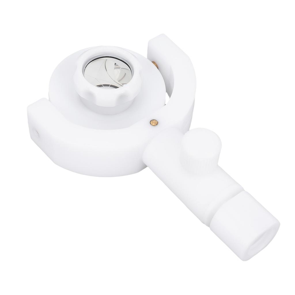 Mini Surveying Prism Portable Survey Reflector Target Sheet with Base Mount for Total Station White