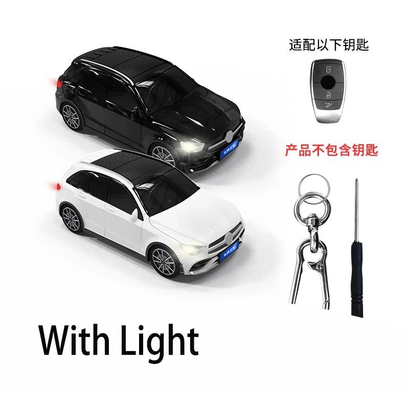 For Benz Glc Class Car Model For Mercedes-Benz Cla Cls Gla Glb Glc Gle Gls Eqa Eqb Eqc Key Case Car Key Case Cover 3 4 Button