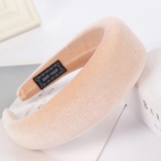 Thick Velvet Headband Hair Bands For Women Hair Accessories Plastic Padded Hairbands Retro Headwear Comfortable Head Hoop 4CM