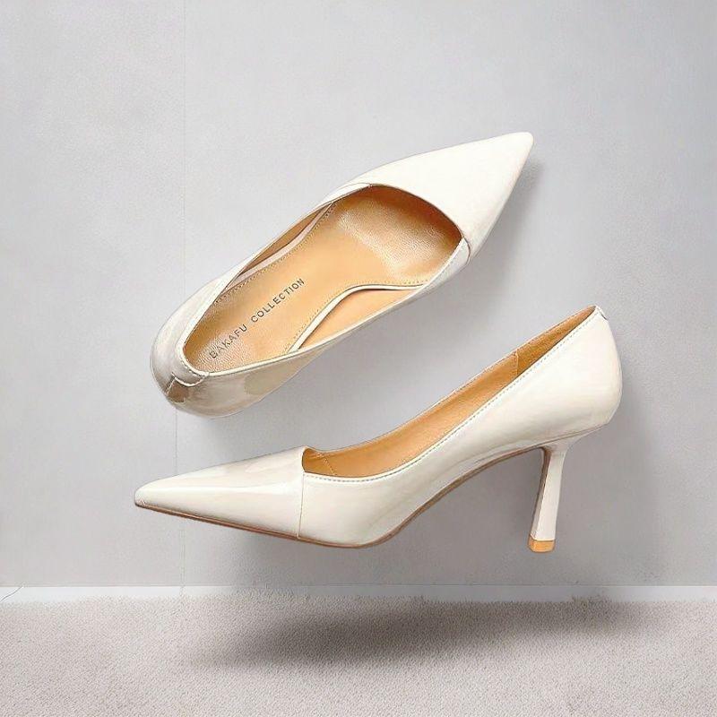 Summer Autumn Fashion High Heels Pumps Shoes Woman Nude White Red Women's Heeled Party Office Wedding Shoes Ladies