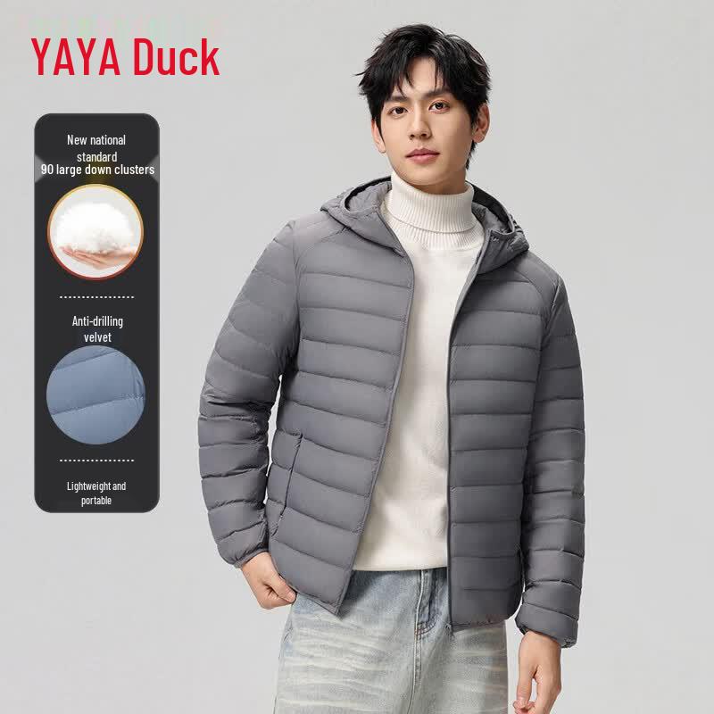 YAYA Unisex Lightweight Hooded Down Jacket