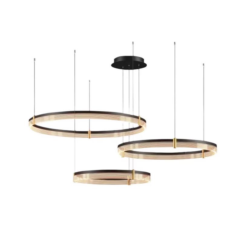 Oeny Modern Double Circle LED Chandelier