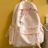 Schoolbag Simple and Lightweight Student Schoolbag Mori Literature and Art Student Schoolbag Leisure Commuter Backpack Solid Color Fresh Student