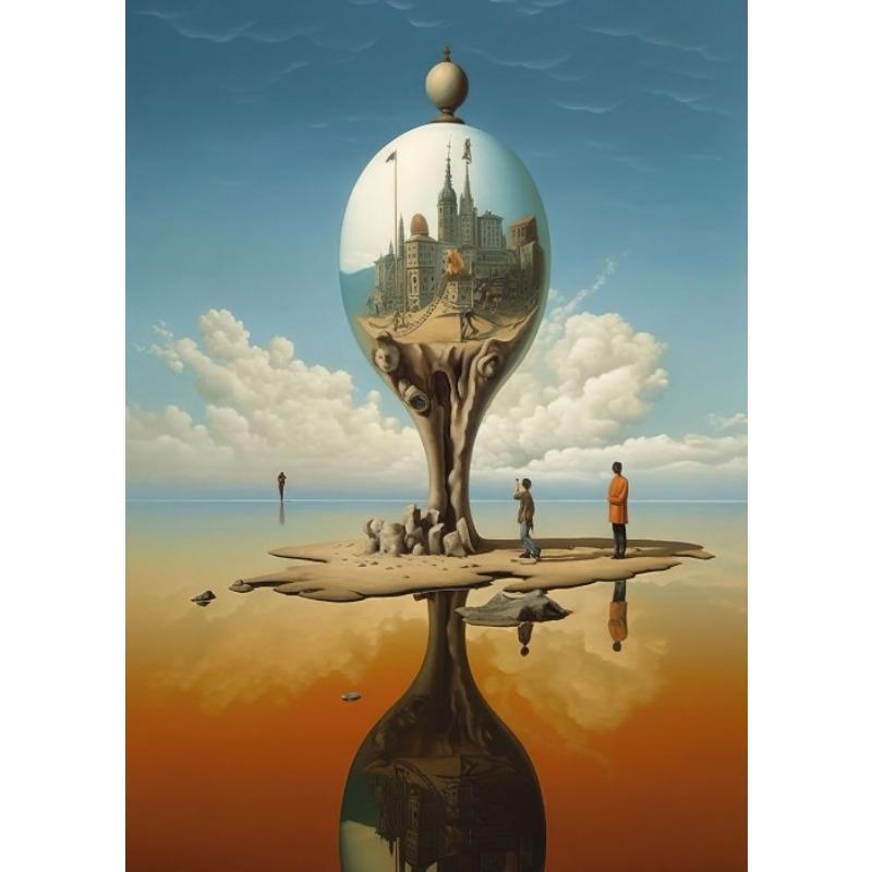 

Абстрактные сюрреалистические картины Дали сюрреализм постер печать на холсте винтажное ретро сюрреалистическое искусство настенное искусство декор для домашней комнаты 21cm×30cm NoFrame