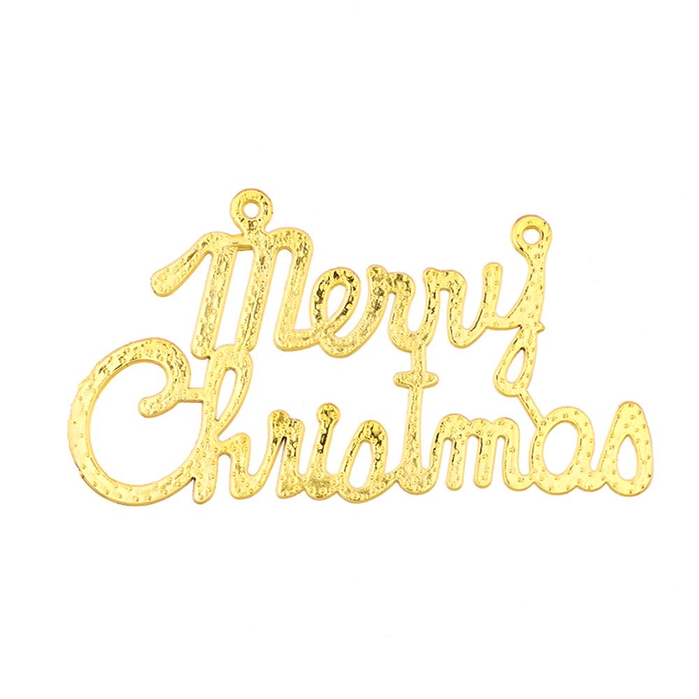 Home DIY Party Supplies Xmas Tree Decor English Letter Merry Christmas Pendant Hanging Ornament