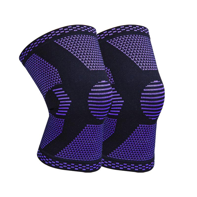 New High Elastic 3d Knitting Nylon Sports Kneecaps Breathable Sweat Absorbing Silicone Not Easy To Slide Four Sides High Elastic