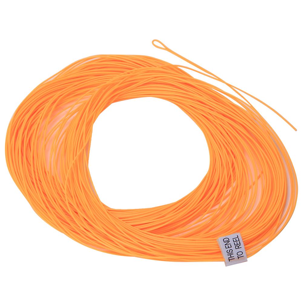 

Nylon Floating Fly Fishing Line with Welded Loop Counterweight Fish Tackle AccessoryOrange оранжевый