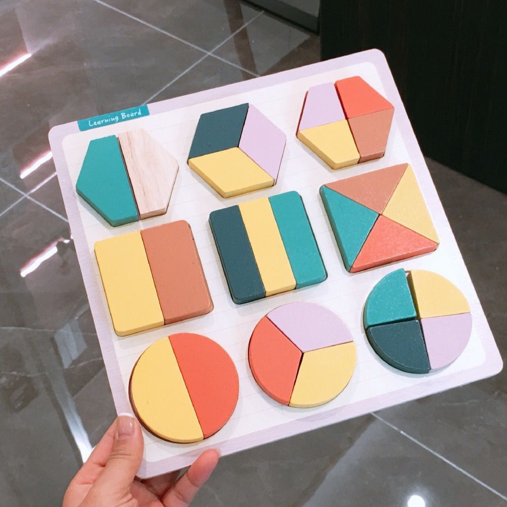Children's Montessori Early Education Panel1-2-3Year-Old Baby Educational Wooden Puzzle Matching Toy Boys and Girls Grab
