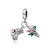 Nuovi Charm Ciondoli Cuore Rosa in Argento 925 per Bracciale Collana Gioielli Fai da Te Regalo di San Valentino per Lei