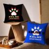 Luxury Fashion K-Kelme Cool Logo Pillow Case Sofa Living Room Bedroom Headboard Backrest Cushion Square Cushion