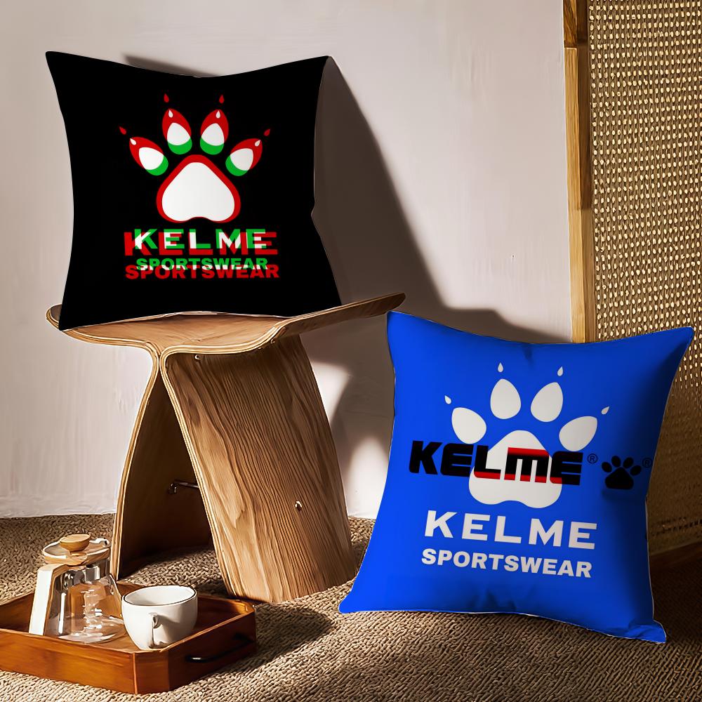 Luxury Fashion K-Kelme Cool Logo Pillow Case Sofa Living Room Bedroom Headboard Backrest Cushion Square Cushion