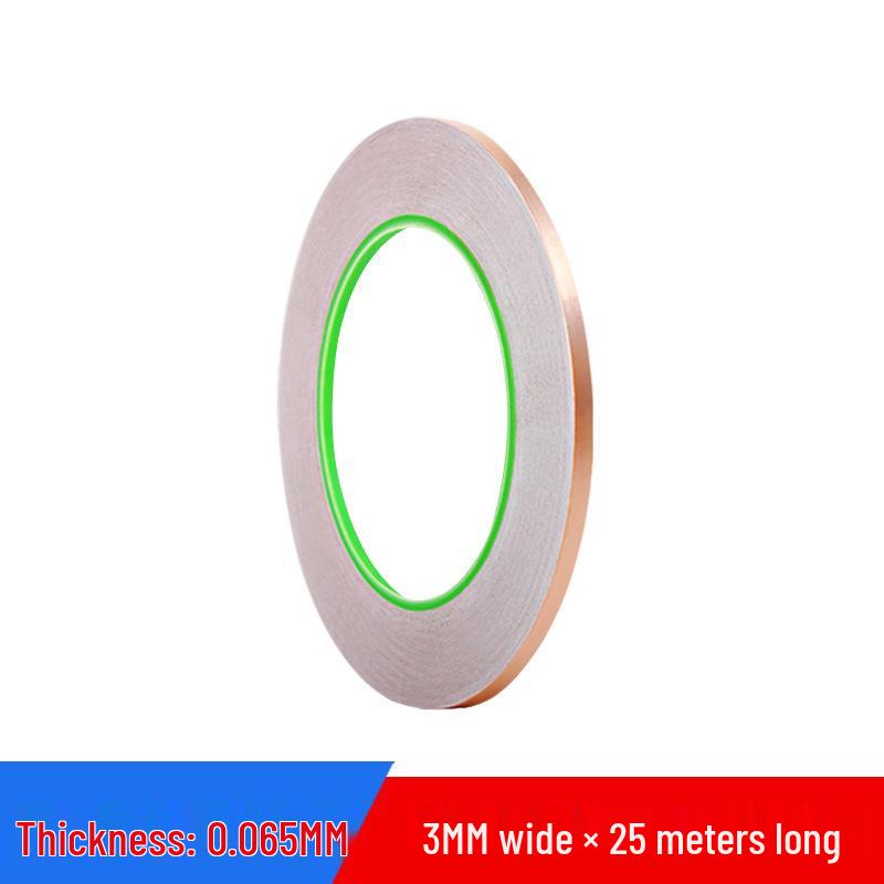 Double-Sided Conductive Copper Tape for Shielding, DIY Circuit Mods, Heat Dissipation, and Temperature Resistance