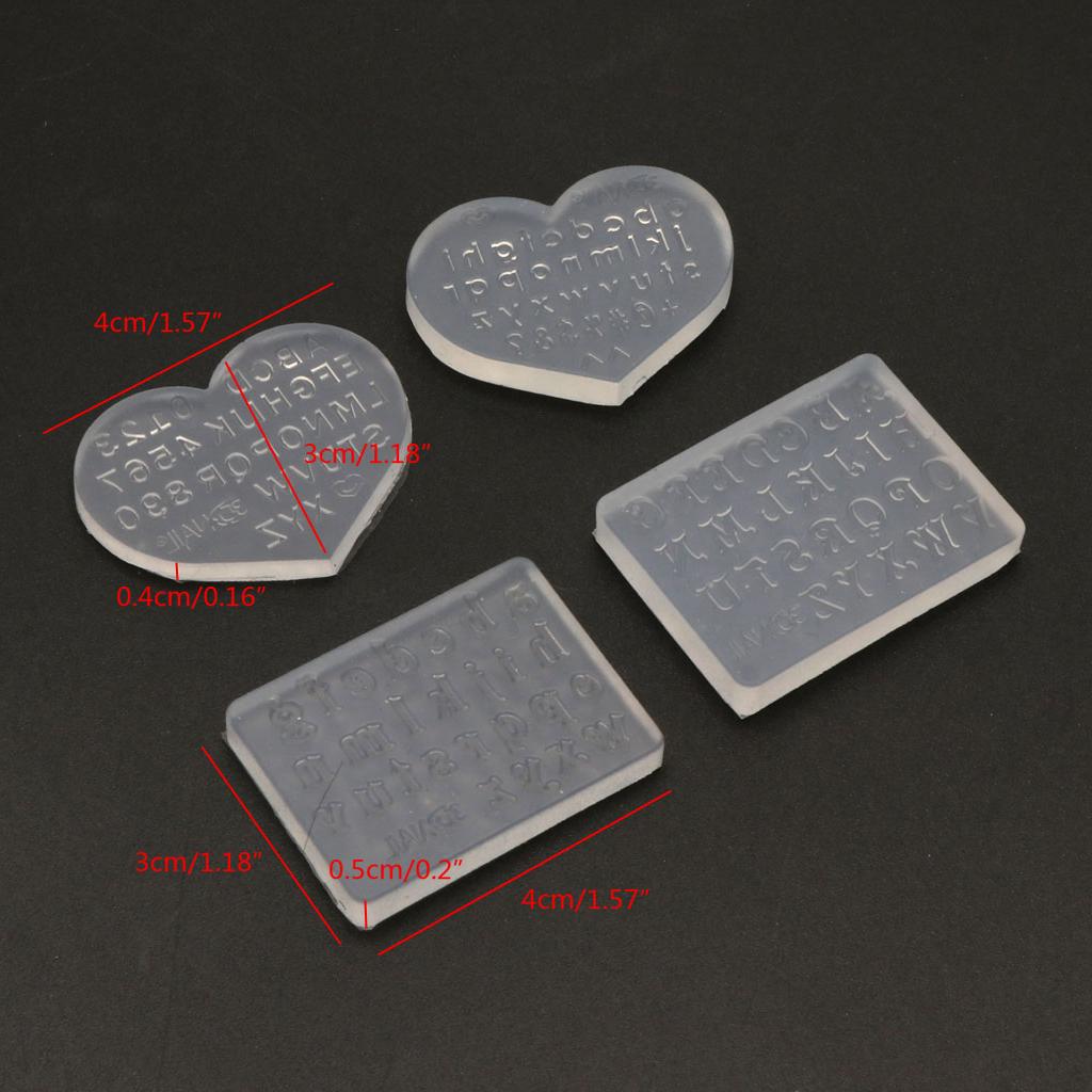 English Letters Numbers Keychain Mold Pendant Handmade Mold Nail Art Crafts
