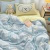 Bedding Four-piece Set Skin-friendly Washed Dormitory Bed Three-piece Set Bed Sheet Quilt Cover Pillowcase