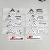 1pcs 3D ABS Chrome S Line A1 A2 A3 A4 A5 A6 A7 A8 Logo Emblem Auto Badge Trunk Decal For Sline Car Body Sticker Accessories