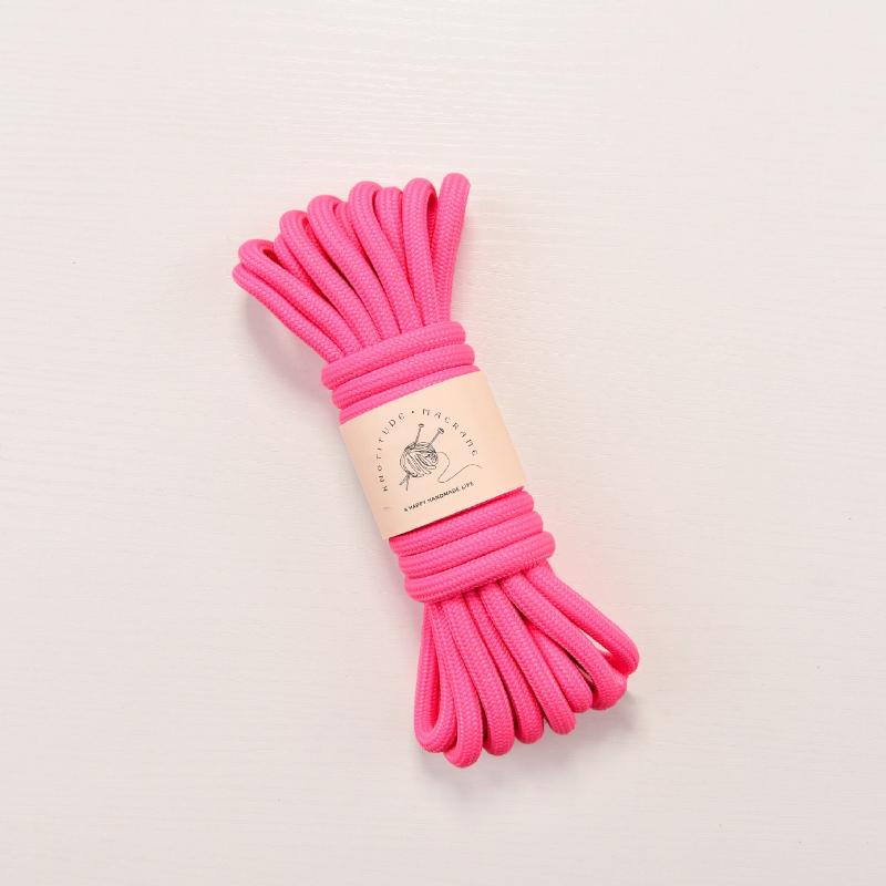 8mm Polyester Core Rope 5m Colorful Braided Cord for Pet Leash Making Rope Crochet Bag Strap Handmade Craft Clothing Accessories
