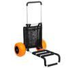 Beach Dolly with Big Wheels for Sand, 29.9" X 15.4" Cargo Deck, W/ 12" Foam Wheels, 165LBS Loading Capacity Folding Sand Cart & 27" To 44.7"