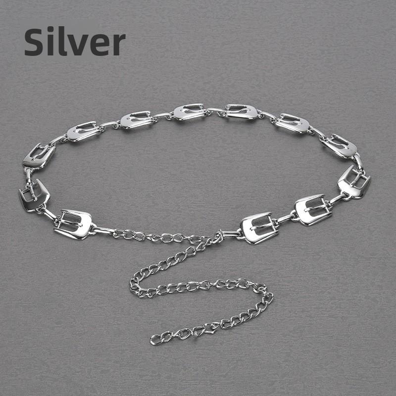 Meier Heavy metal buckle waist chain - fashionable women s chain belt