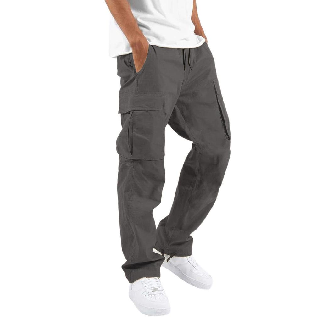 Sommer Neue Herren Arbeitshose Kordelzug Mehrfach-Taschen Freizeithose
