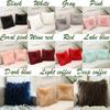 1Pcs Home Decor Living Room Bedroom Sofa Decorative Soft Fur Plush Cushion Cover