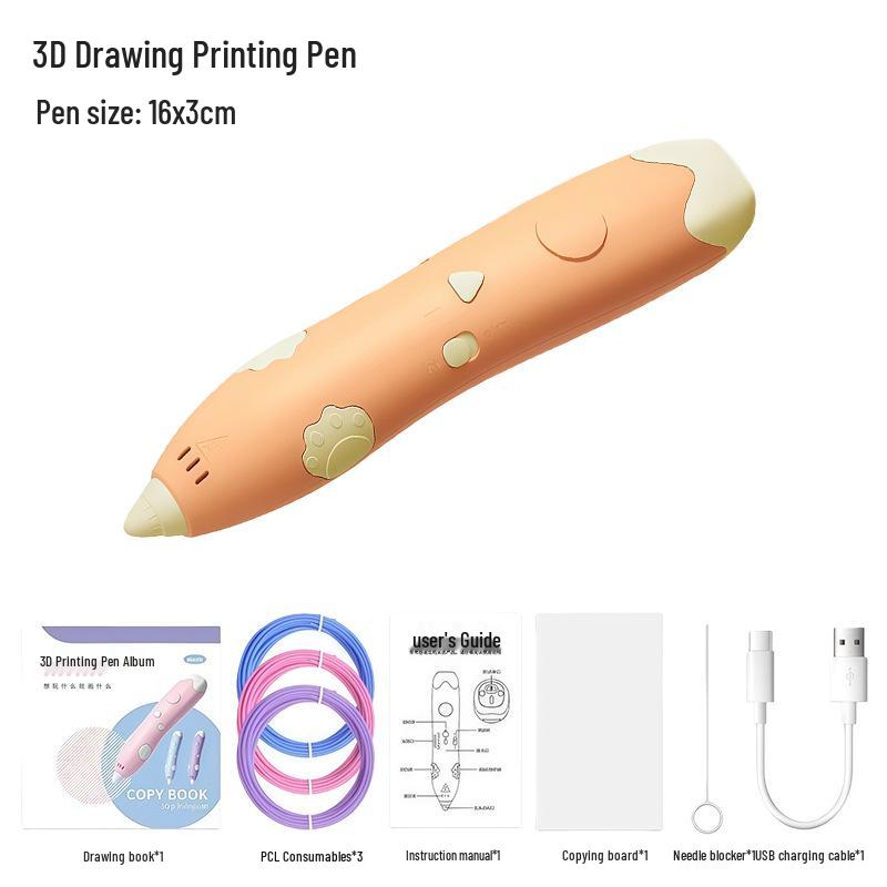 Low-Temperature 3D Doodle Pen for Kids - Safe, Creative, DIY Toy Set