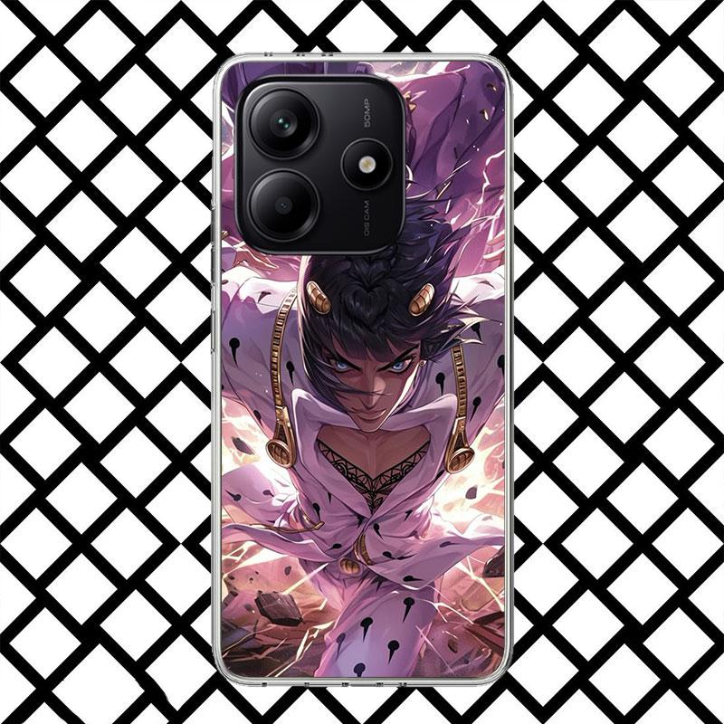 JoJo Adventure Bruno Buccellati Handyhülle für Xiaomi Redmi Note 15 14 14S 13 12 12S 11 Pro Plus 11E 11T 11S 10S 5G Weiche Hülle F