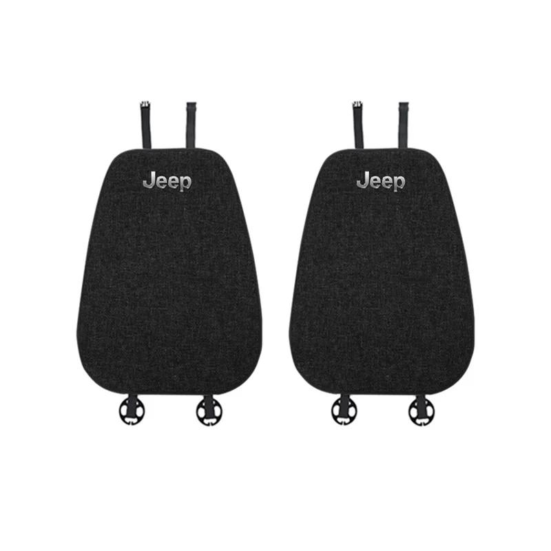 Für Jeep Autositzkissenbezug Atmungsaktives Leinenstoff Weiche Polsterung Für Jeep Grand Cherokee Wrangler JK Gladiator Compass
