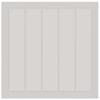 Garden Dining Set 5 pcs White and Light Grey PP