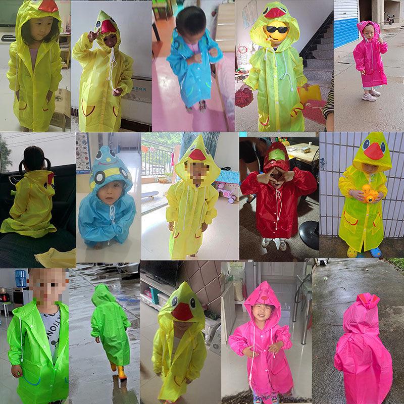 Children's Cartoon Rain Poncho: Cute Cape Style for Boys and Girls, Fits Kindergarten To Primary School with Room for Backpack