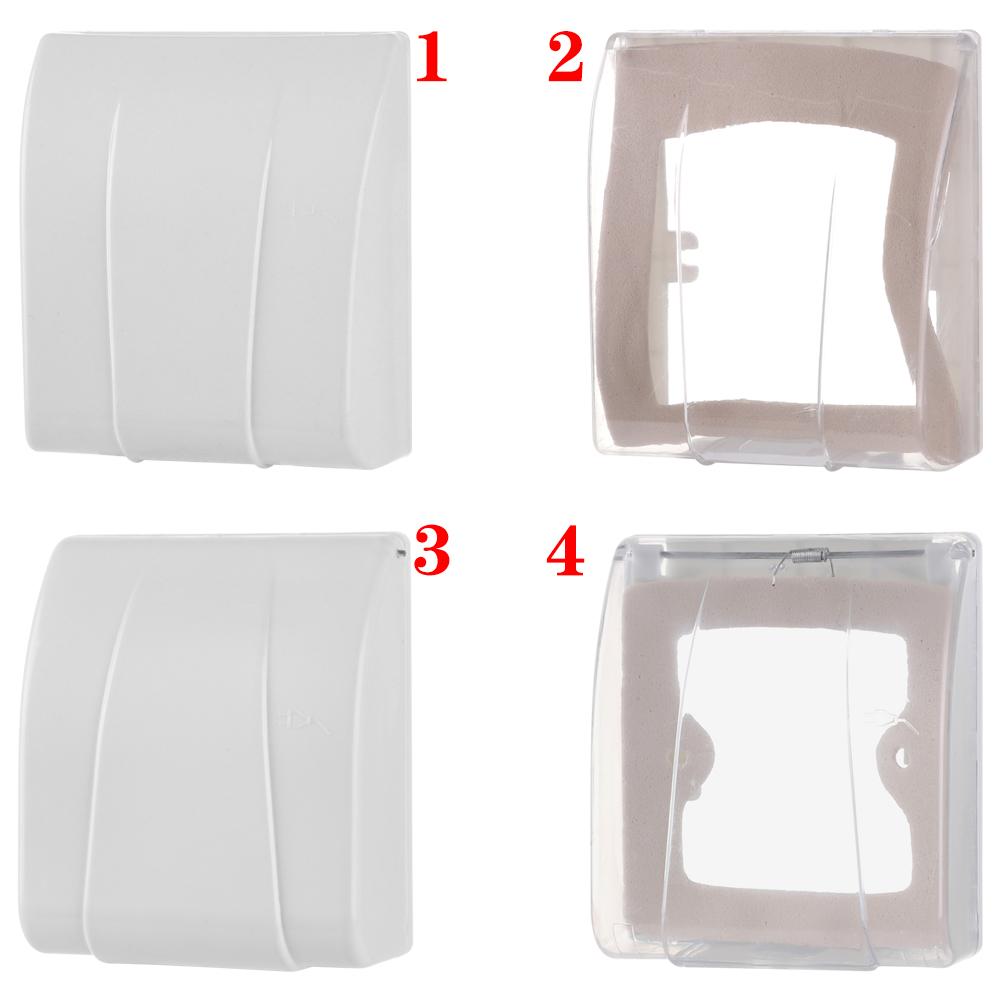 Transparent 86 Type Switch protective Cover Switch Splash Box Power Outlet Box Socket Waterproof Box For Kitchen Toilet Bathroom