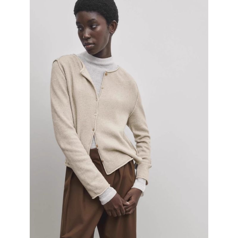 MD Women clothes New Casual Fashion Clean Fit Crew Neck Short coat Knitted Cardigan 05641614771