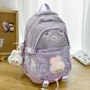 Primary School Students Children's Schoolbags  Girls and Junior High School Students Splicing Cartoon Pain Bags Backpacks