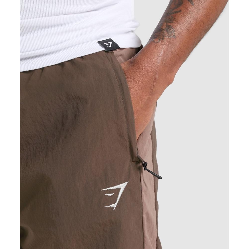 Gymshark Retro Track Pants Walnut Brown Mocha Mauve Soft White A4a9w Ncw0