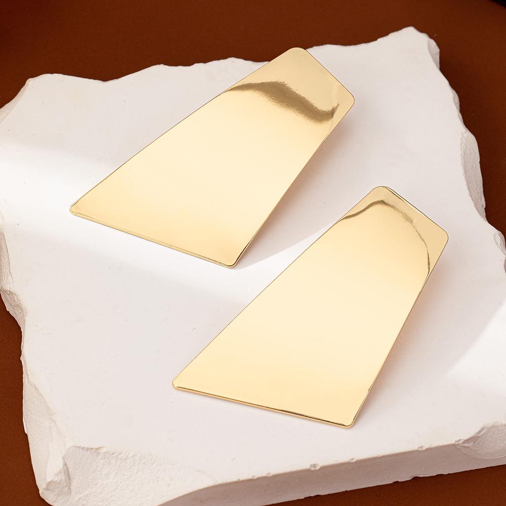 Gold Geometric Earrings - European and American Trend