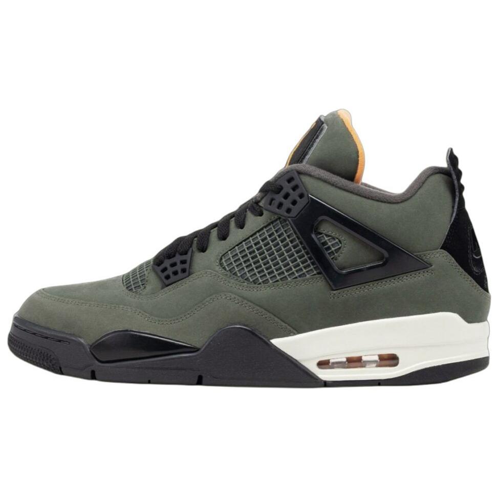 Undefeated X Air Jordan 4 Retro 2025 Men Sneakers Green Deep-Green Clementine IB1519-200