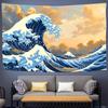 Great Wave Kanagawa Photography Backdrops Photo Wallpaper Background Paper Props For Photo Studio Shoot Product