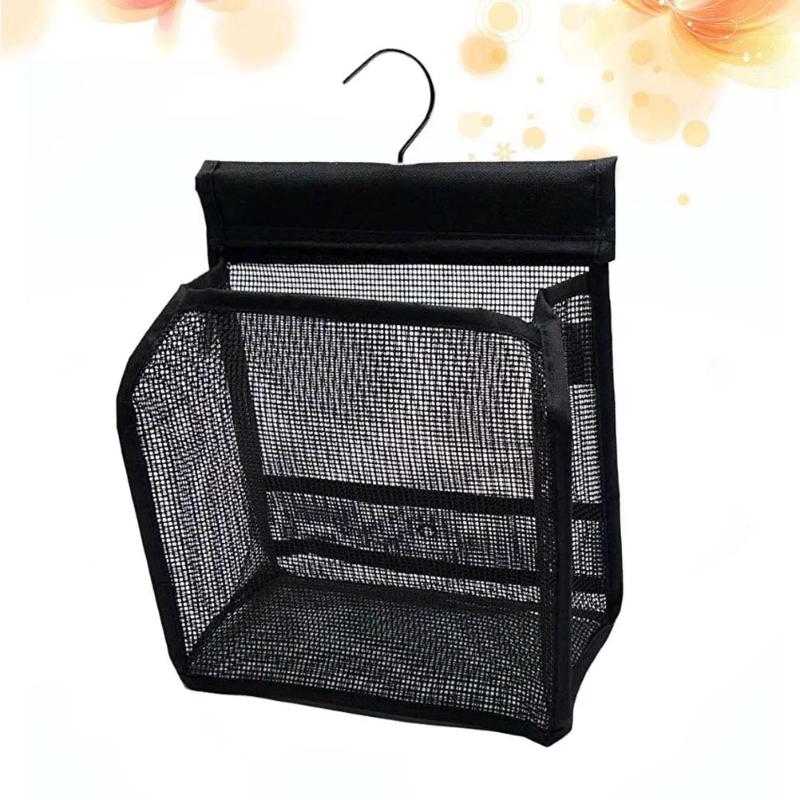 1Pc 2025 New Bathroom Toiletry Bag Small Hanging Basket Shower Mesh Storage Bag with Hook Shower Tote Bag Organizer 7.67*3.7*9in